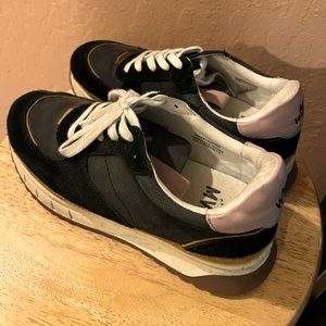 Madewell leather and fabric sneakers